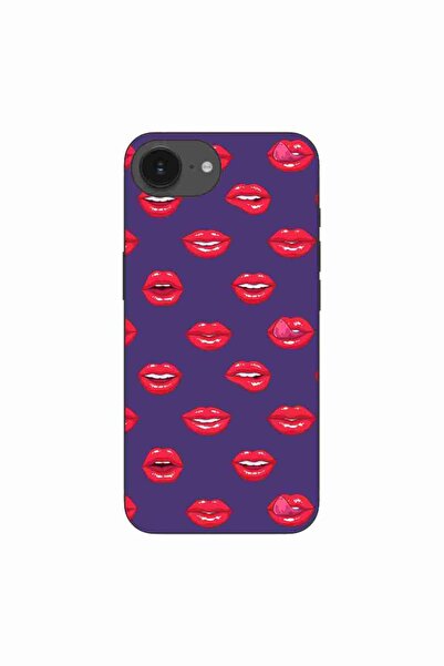 OEM Husa compatibila cu Apple iPhone 16e Silicon Gel Tpu Model Buze Pattern