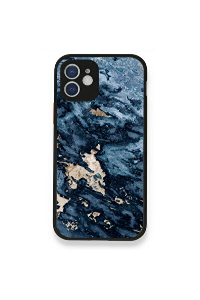 Other Apple iPhone 12 Marble Blue Gold Black Glossy Θήκη