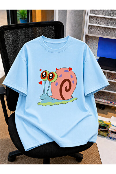 VODEXA Unisex Oversize T-Shirt Gary Printed 100% Cotton T-Shirt Comfortable Fit