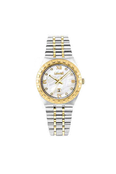 loweel Ρολόι Γυναικείο Δίχρωμο Stainless Steel Bracelet Lowell PL5397-0106