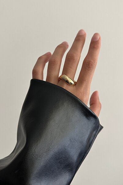 Okko Store Glitter Wavy Adjustable Ring