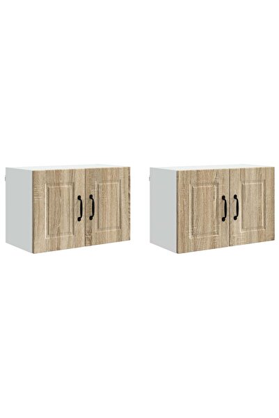 vidaxl Dulap de bucătărie cu raft 2 pcs Stejar Sonoma 60 x 31 x 40 cm