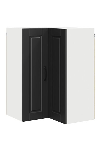 vidaxl Dulap de bucătărie cu raft Negru 57 x 57 x 80 cm Lemn compozit