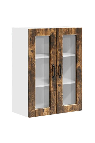 vidaxl Dulap de bucătărie Stejar fumuriu 60 x 31 x 80 cm Lemn compozit
