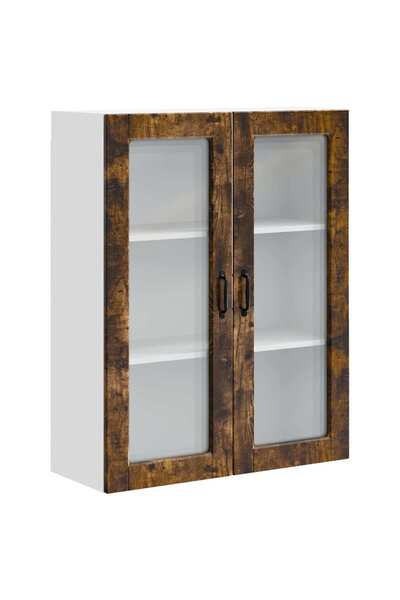 vidaxl Dulap de bucătărie cu raft Stejar fumuriu 80 x 31 x 100 cm