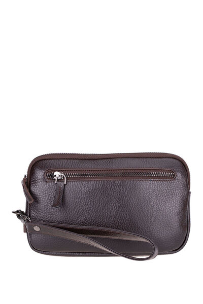 BloominBag Majeste Nude Buff Brown Curated Clutch Bag Kahverengi Bordo Deri U...