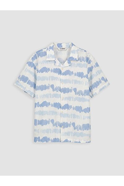 LC Waikiki Lcw Kids Batik Patterned Poplin Boys' Shirt