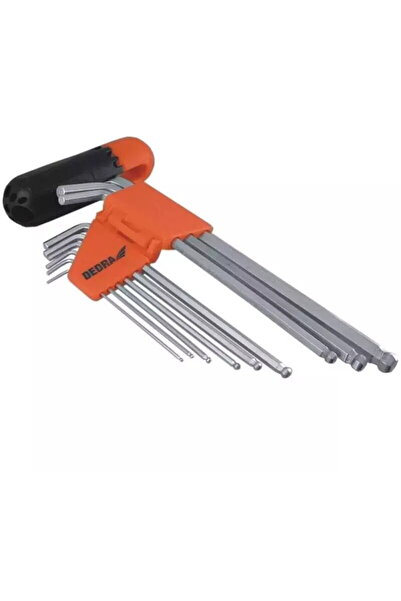 DEDRA EXIM Set imbusuri cu sfera CrV 1,5 - 10mm, 9buc.