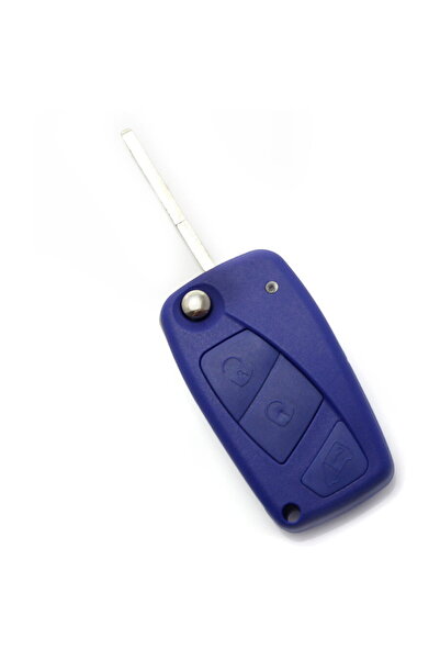 CarGuard Fiat - Carcasa cheie tip briceag, 3 butoane, albastru