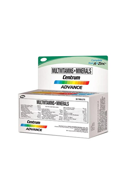 Centrum Advance Multivitamins + Minerals 30 Tablets