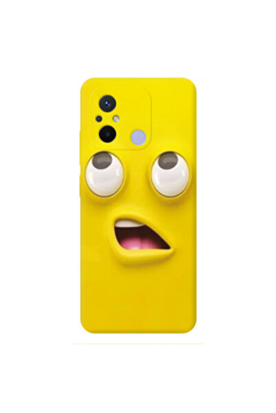 Other Xiaomi Redmi 12C Confused face Transparent Silicone TPU Θήκη