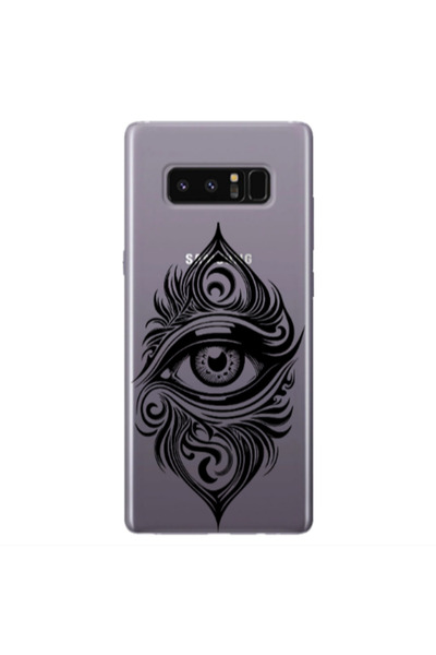 Other Samsung Note 8 Eye patterned drawing Transparent Silicone TPU Θήκη
