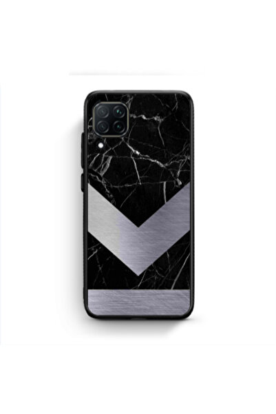 Other Huawei P40 Lite Marble Arrow Down Black Glossy Θήκη