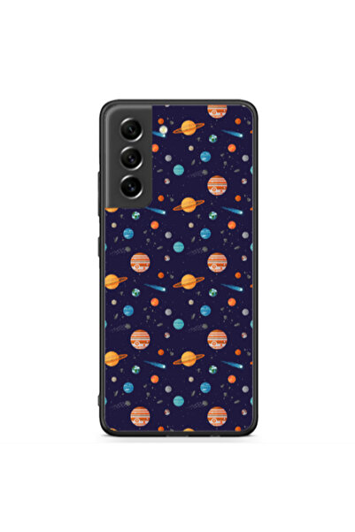 Other Samsung S21 FE Planets Black Glossy Θήκη