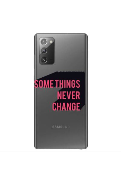 Other Samsung Note 20 Somethings Never Change Transparent Silicone TPU Θήκη