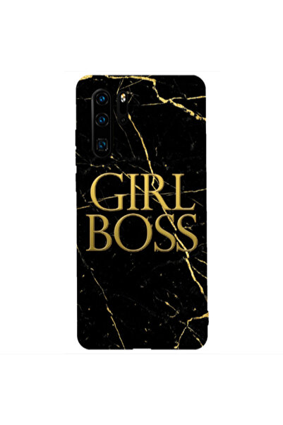 Other Huawei P30 Pro Girl boss marble Transparent Silicone TPU Θήκη