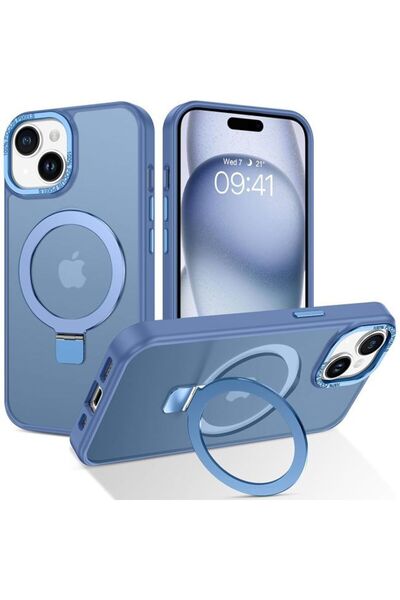 Orso Θήκη Ostand Hybrid Focus Frosted Ultramarine iPhone 15