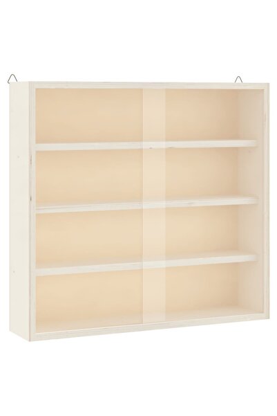 vidaxl Vitrina de colecție din lemn cu uși 40x8,5x37 cm