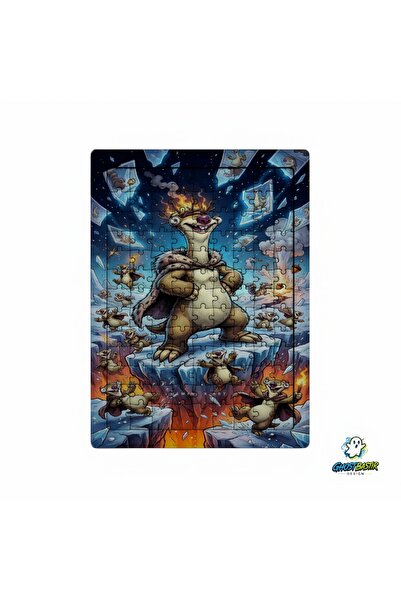 Ghostbastır Design Ice Age 99 Piece Standing Puzzle – Decorative Children's P...