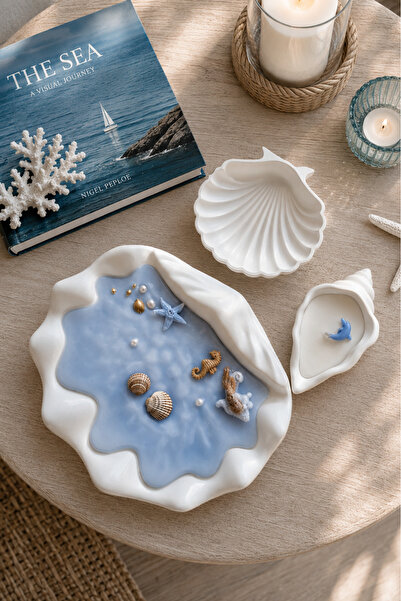 BAYRS Candle & More Marine Temalı Dekoratif Soya Mumu Seti (3'lü Set)