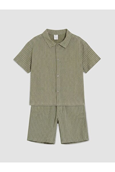 LC Waikiki Lcw Baby Striped Baby Boy Shorts Set