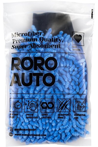 Yıldızan Terra Organik Microfiber Car Wash Glove Blue Terra Organik 1025782