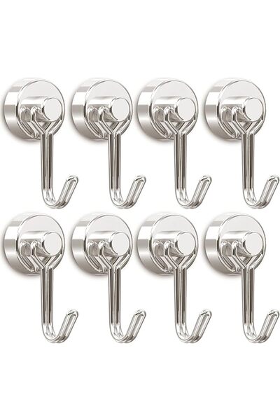 The Bros Magnetic Hooks, Neodymium Magnets Hook Heavy Duty 30LBS with Rust Proof