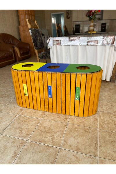 OEM Selective waste bin 3 compartments 15l total capacity