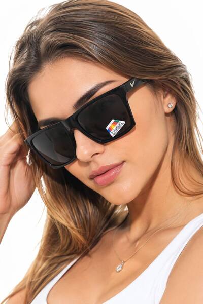 ModaLucci Black Adult Polarized Sunglasses