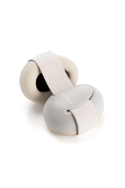 reer Earmuffs for babies, provide hearing protection, SNR 25, gray, 12+ month...