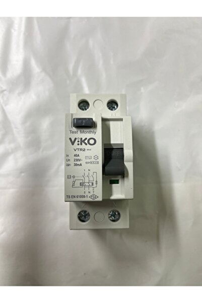 VİKO VTR2-4030 2x40A 30mA Ac Tip Kaçak Akım Rölesi