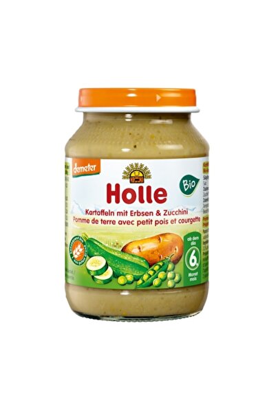 Holle Dinner Potatoes - Peas - Zucchini No added sugar Gluten-free From 6 mon...