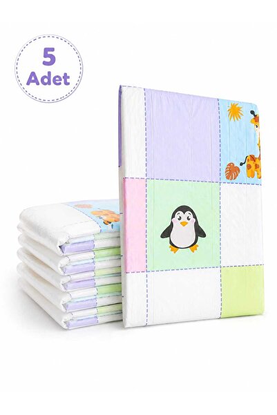 Naturashine Baby&me Pofuduk Alt Değiştirme Örtüsü 60x60 cm 5 adet