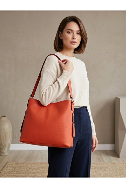 Doze Orange Thick Strap Shoulder Bag