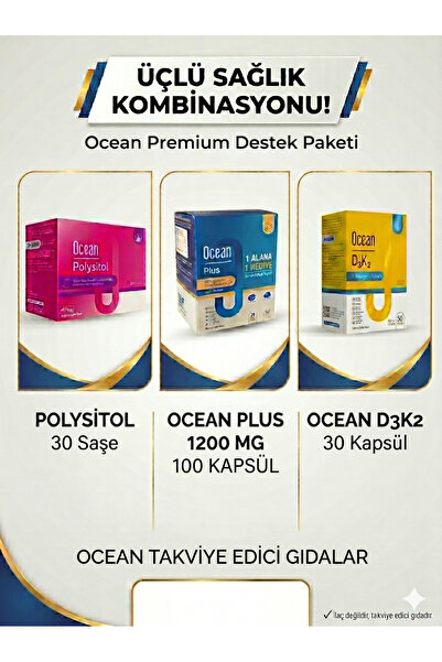 Ocean Orzax Ocean Polysitol, Omega 3 ve D3K2 Vitamin