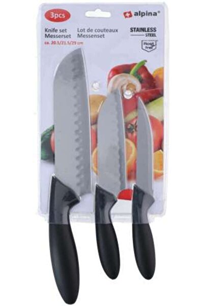Alpina Set 3 Cutite Bucatarie Santoku