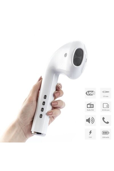Ayawaska Portable Bluetooth speaker, giant headphone type, with FM Radio, Mic...