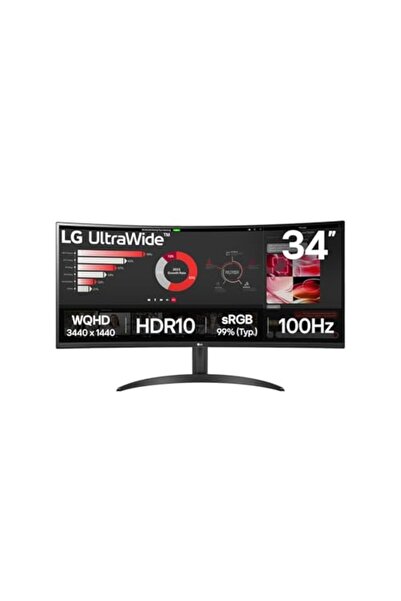 LG 34WR50QK-B 34" 50-60 Hz Geniş Quad HD Monitör