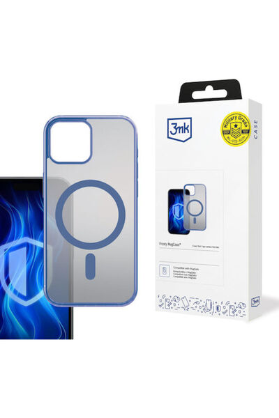 3MK Frosty Magcase Πίσω Κάλυμμα 2mm Μπλε (iPhone 15 Plus)