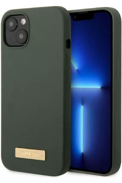 Guess Πίσω Κάλυμμα Σιλικόνης Πράσινο (iPhone 13) Κωδικός: GUHMP13MSBPLA