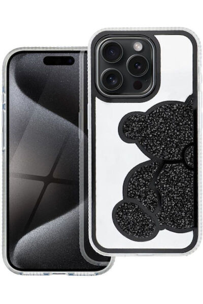 OEM Teddy Bear Case Iphone 16 Pro Black