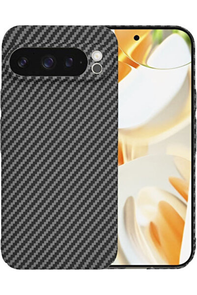Techsuit Carbonite Fibershell Πίσω Κάλυμμα Σιλικόνης Μαύρο (OnePlus 9 Pro)
