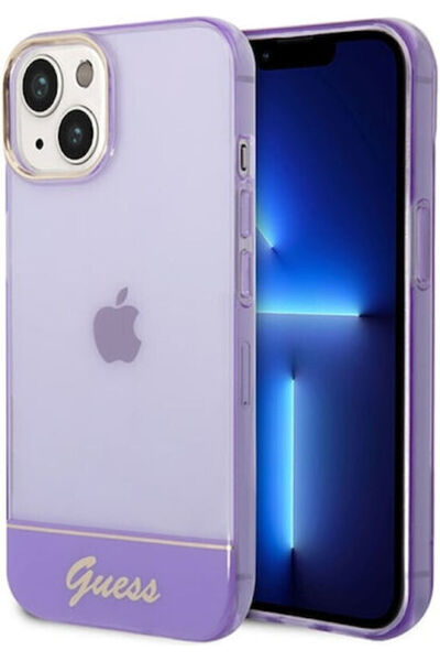 Guess Πλαστικό Πίσω Κάλυμμα Μωβ / Μωβ (iPhone 14 Plus) Κωδικός: GUHCP14MHGCOU