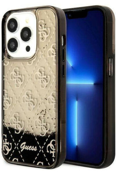 Guess Υγρό Γκλίτερ Πλαστική Μαύρη Πίσω Θήκη (iPhone 14 Pro) Κωδικός: GUHCP14L...