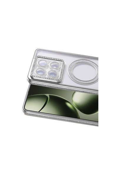 Generic Brand Mi 14t Pro Joke Simli Magneticsafe Case - Silver