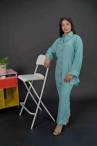 HS Aqua majeste co ord Set