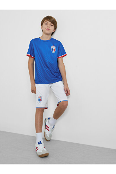 Styli Teens Football Inspired France Print Jersey T-Shirt and Shorts Set