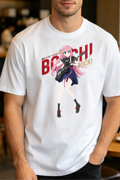 Fleck تي شيرتات على طراز الأنمي للرجال من Bocchi The Rock تي شيرتات مطبوعة لل...
