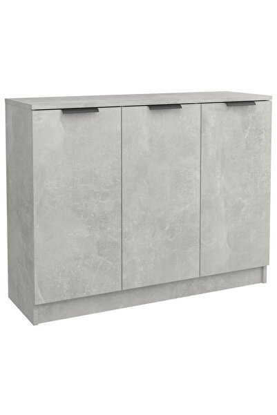 vidaxl Servantă, gri beton, 90,5x30x70 cm, lemn prelucrat