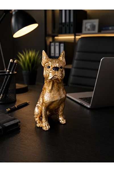 forevv Gold French Bulldog Dekoratif Biblo – Ofis & Komodin Dekoru